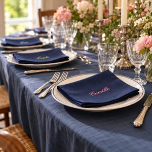 SERVIETTE DE TABLE PERSONNALISABLE
