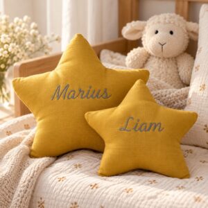 COUSSIN ÉTOILE PERSONNALISABLE