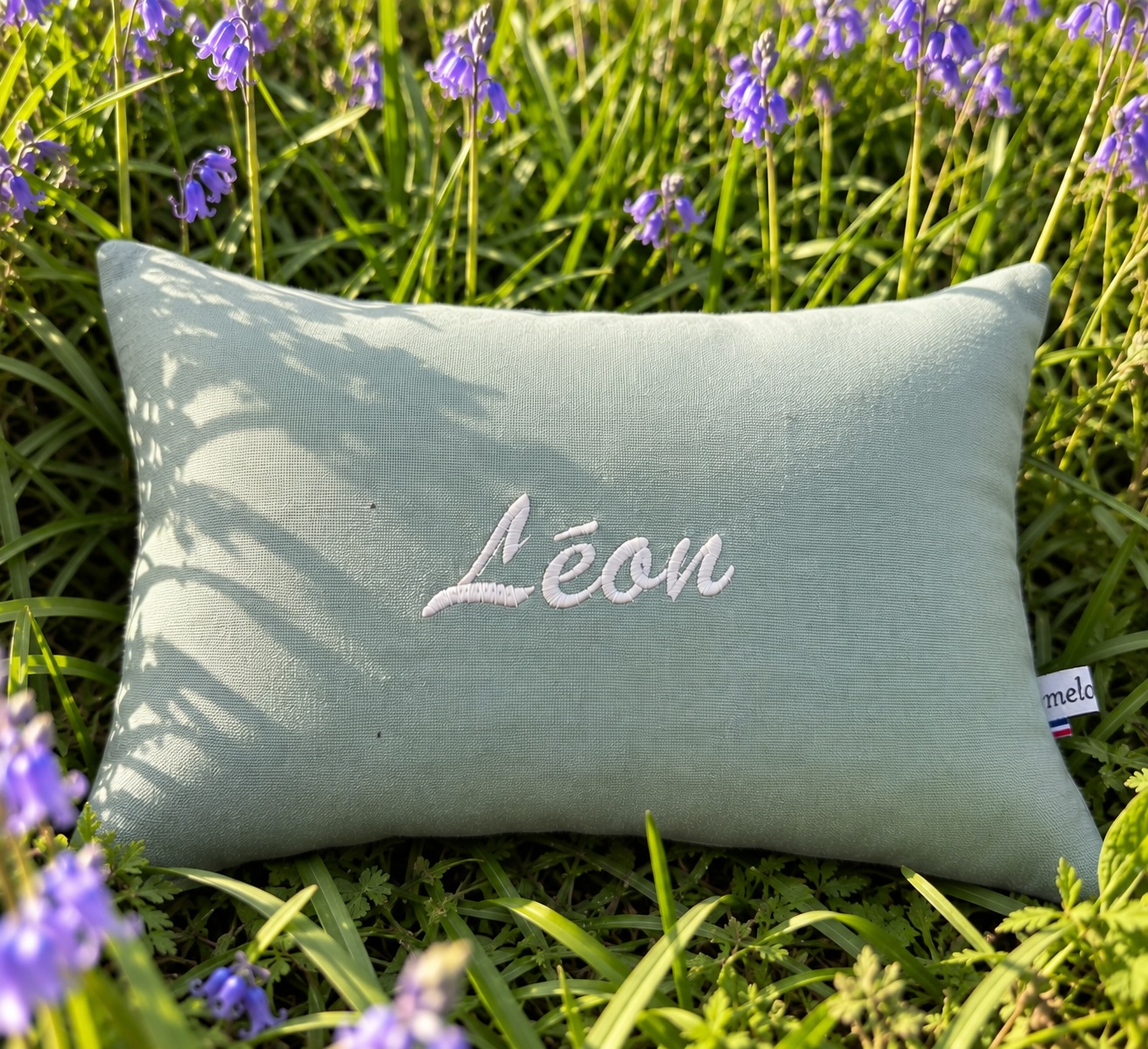 Coussin sieste personnalisé enfant brodé avec prénom